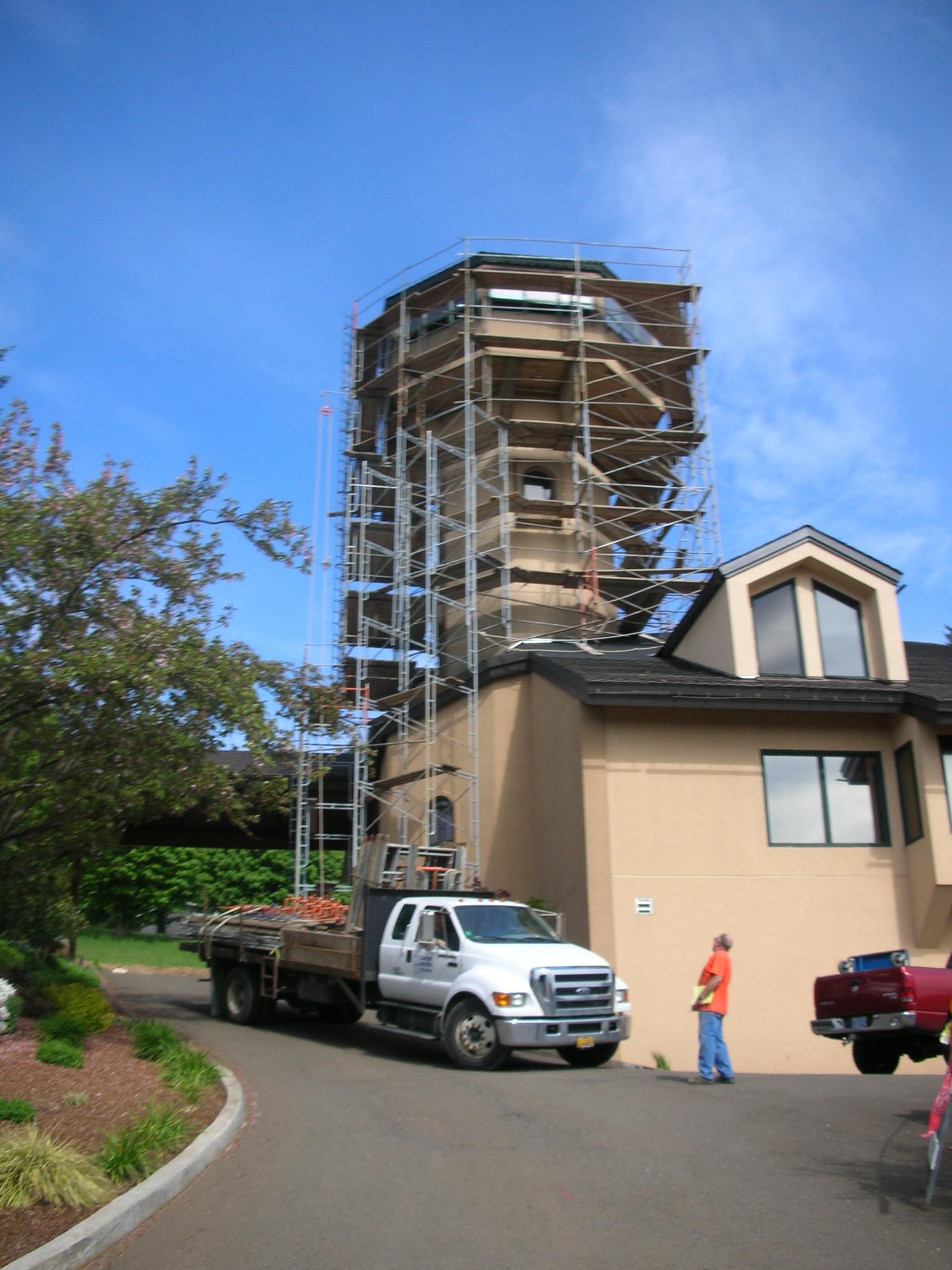 Scaffolding, Willamette Valley Vineyards